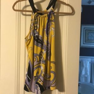 Tahari Colorful halter top